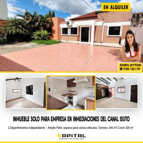 Inmediaciones de canal isuto alquilo inmueble — solo para empresa 741214244