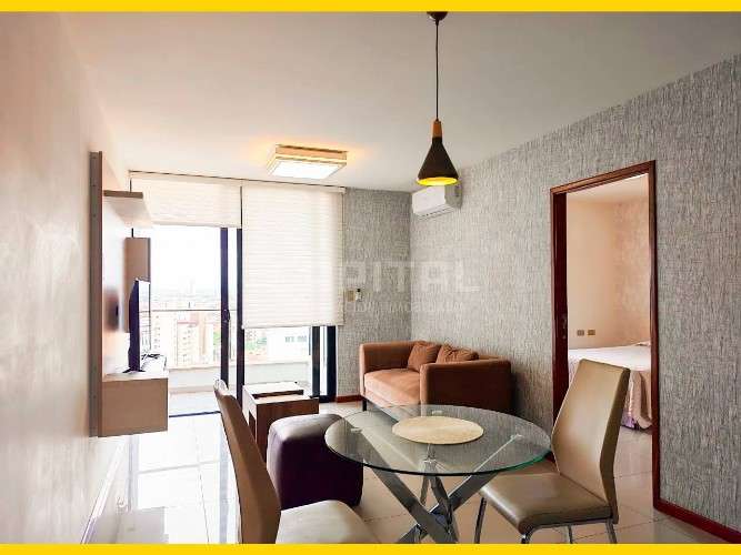 Departamento amoblado en alquiler zona equipetrol condominio macororo 121175971079