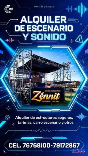 Alquiler de escenario y sonido zennit 77778112 2069372115