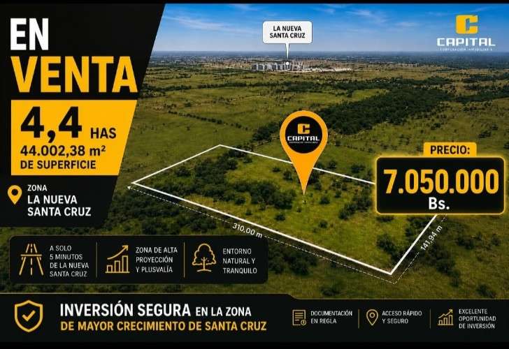 Terreno de 4.4 has en  warnes de ocasion!!1686191614