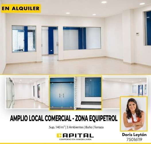 Oficinas comerciales en alquiler zona equipetrol2116460366