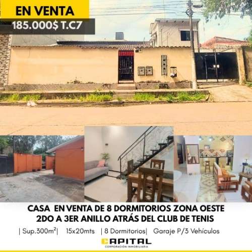 Casa comercial en venta c/8 dormitorios - zona oeste frente club de tenis1204903933