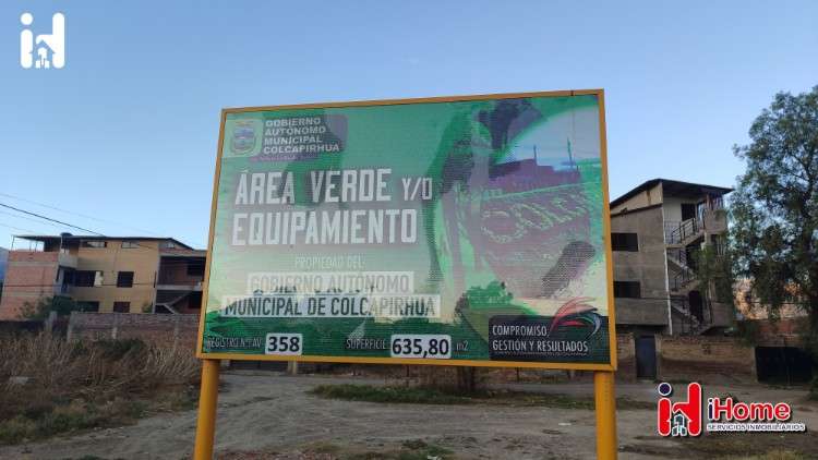 Hermoso lote de terreno en venta en colcapirhua1688483840