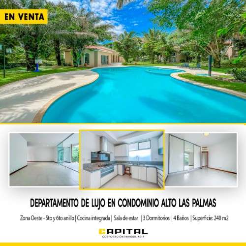Departamento en condominio alto las palmas2093135642