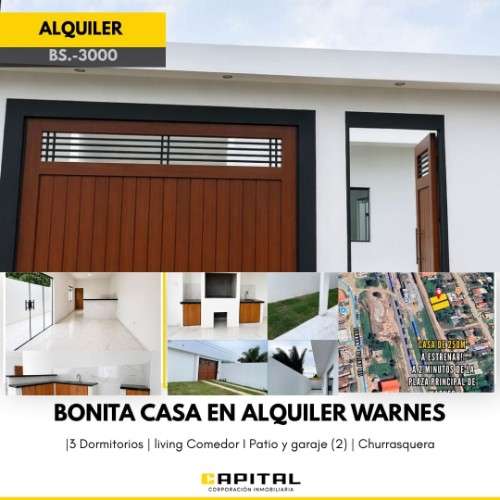 Bonita casa a estrenar en alquiler zona warnes1745266091