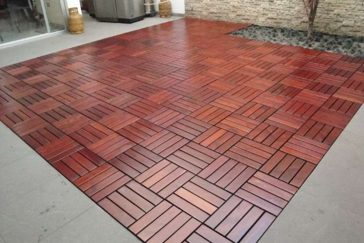 Tumomo.com Baldosas de madera maciza