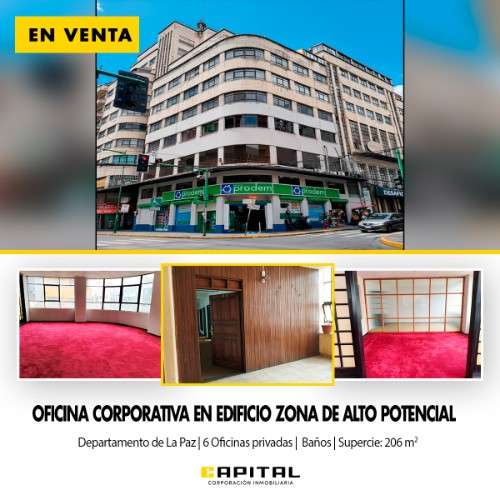 Oferta exclusiva – oficina corporativa en zona de alto potencial, la paz2059168934