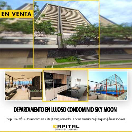 Departamento en venta lujoso condominio sky moon  equipetrol norte rodeado de hoteles 5 estrellas, sector empresaria2059641