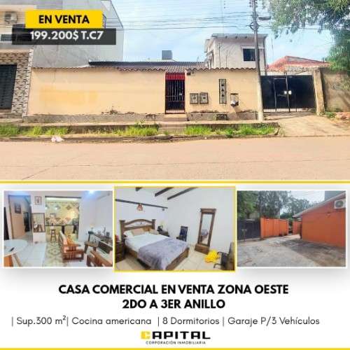 Casa comercial en venta zona oeste907090008