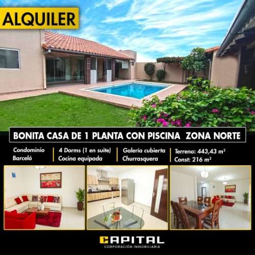 En condominio barcelo amplia casa en alquiler1978930369