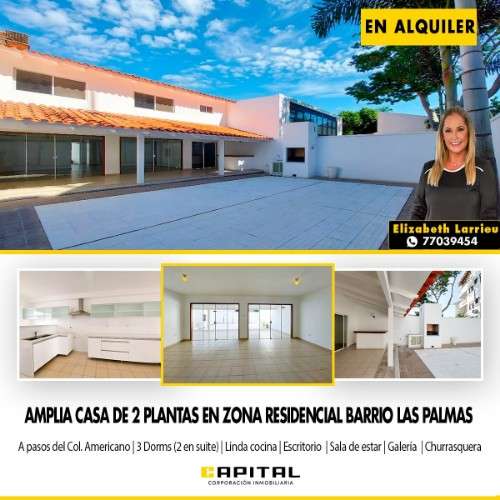 Casa confortable en alquiler zona oeste barrio las palmas18713504