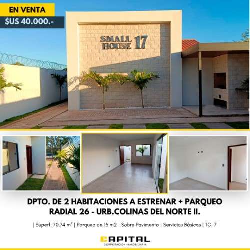 Se vende hermoso departamento a estrenar en la zona norte de santa cruz311956020