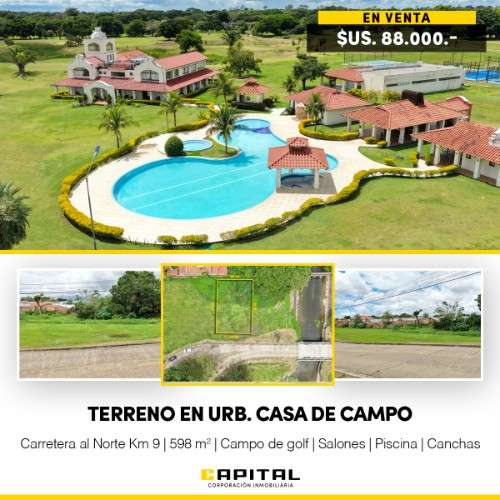 Terreno en venta en urb. casa campo country club y residencias1120331234