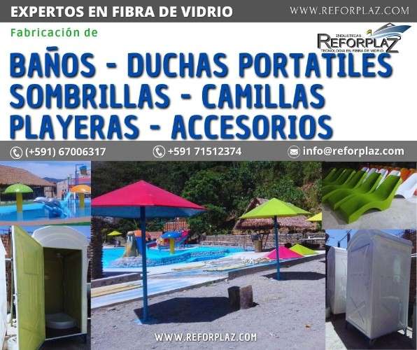 Fabricacion de baños - duchas portátiles -sombrillas - camillas- playeras - accesorios23659374