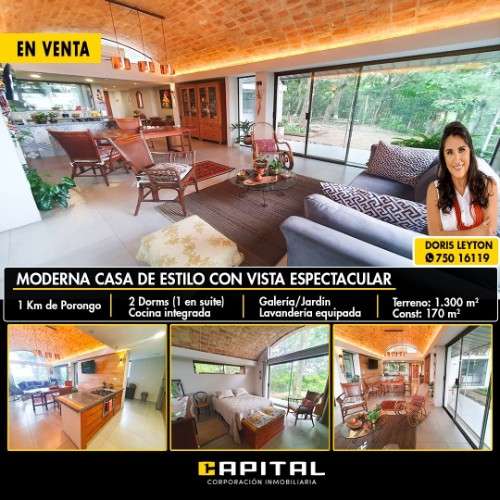 En porongo vendo casa de estilo – con una linda vista659325753