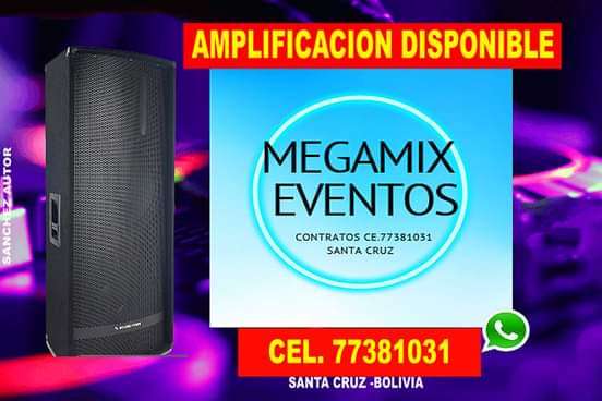 Amplificacion disponible para todos tus eventos cel 77381031122943141