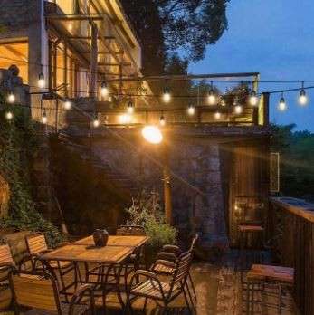 Tira guirnalda de 10 metros con focos y panel solar1980084741