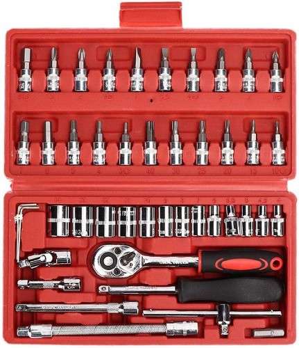 Juego de llaves de 1/4 pulgadas para automóviles con estuche de almacenamiento 764969922