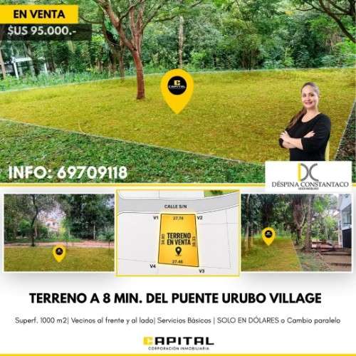 Terreno en el urubo a 8 mtos del puente 731458355