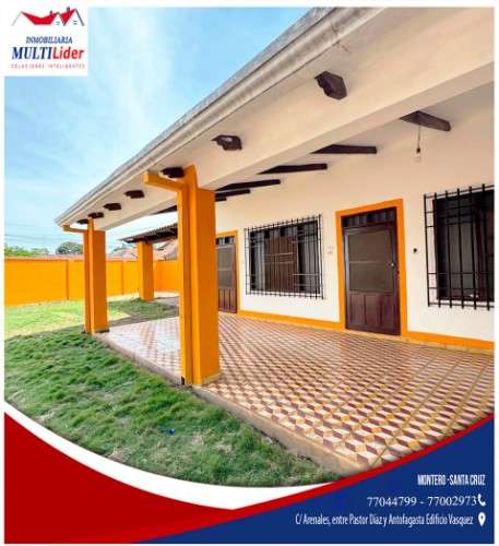 Oportunidad única casa en venta en zona central de montero727254757