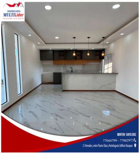 Hermosa casa en venta en montero zona leny rivero708907183