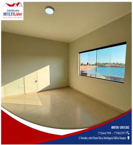 Hermosa casa en venta en montero zona leny rivero708907183