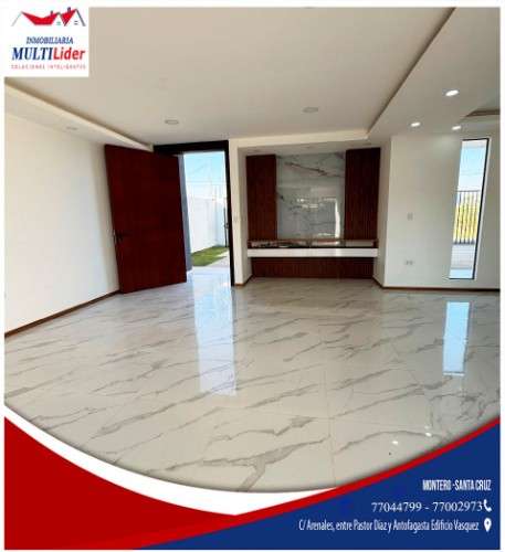 Hermosa casa en venta en montero zona leny rivero708907183