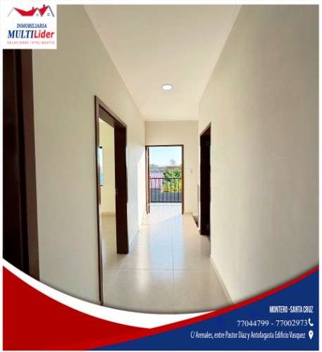 Hermosa casa en venta en montero zona leny rivero708907183
