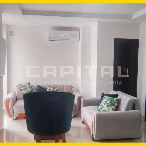 Departamento amoblado en alquiler – condominio stanza. ubicado en equipetrol,1996437807