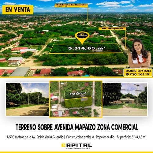 Vendo terreno sobre avenida mapaizo430921244