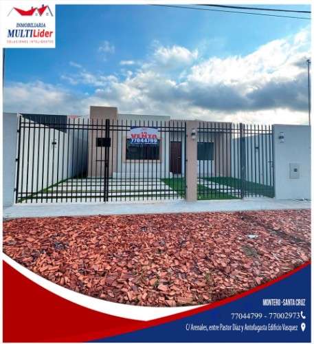 Bonita casa tipo chalet a estrenar en alquiler “en montero1195101231