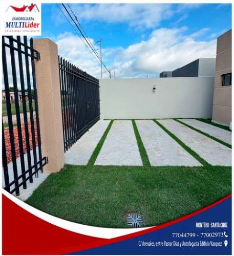 Bonita casa tipo chalet a estrenar en alquiler “en montero1195101231