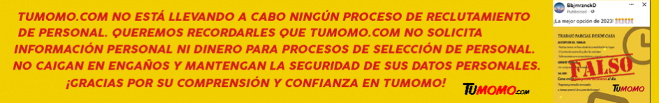 reclutamiento personal falso